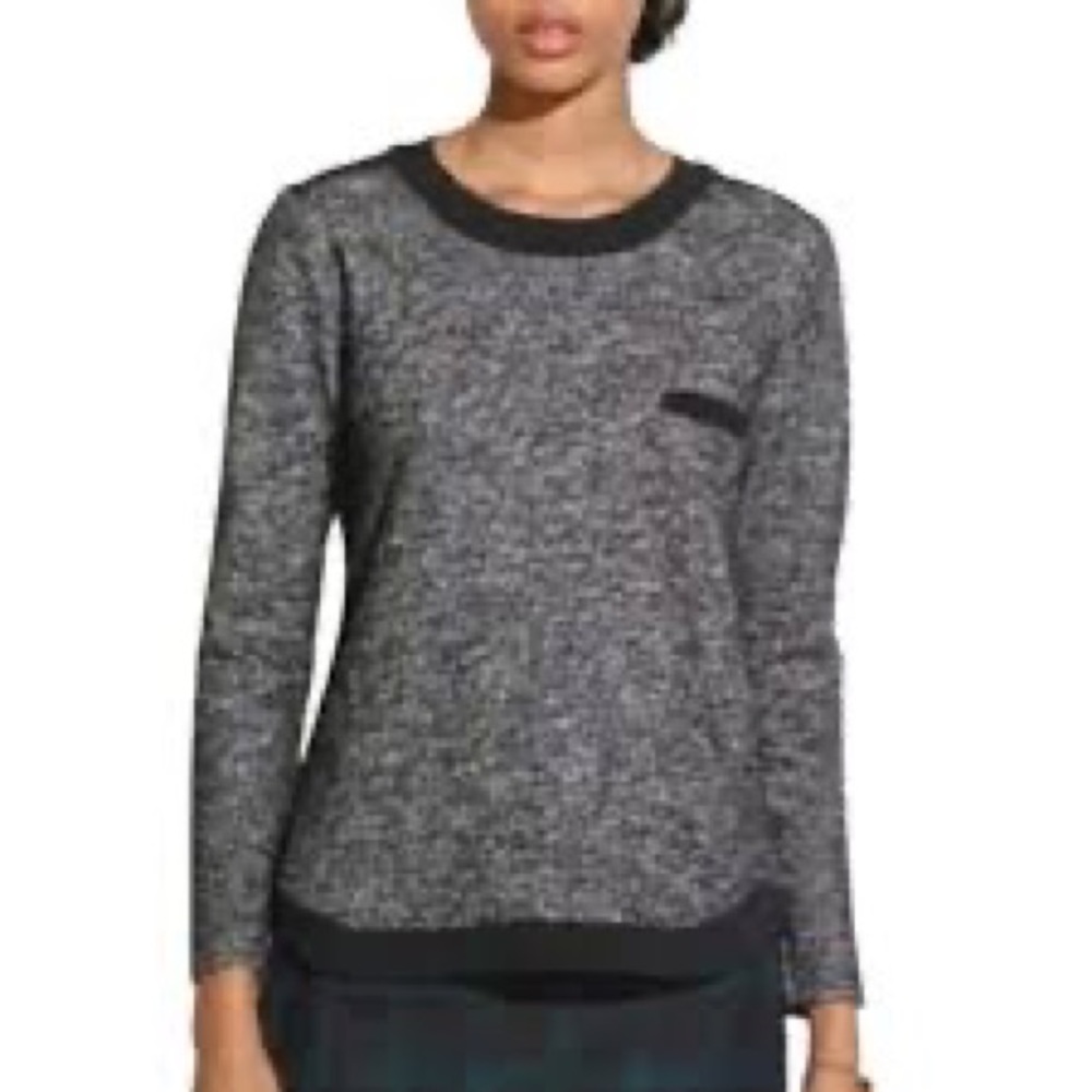 Madewell Marled Contrast Sweater